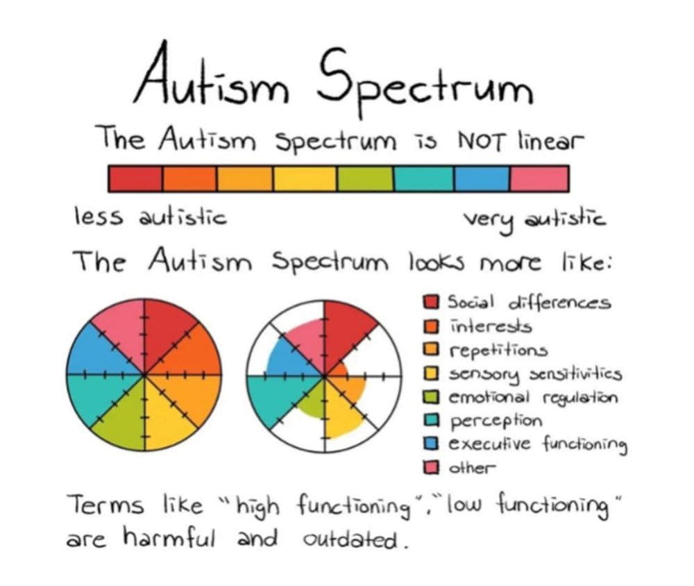 The Autism Spectrum is not linear