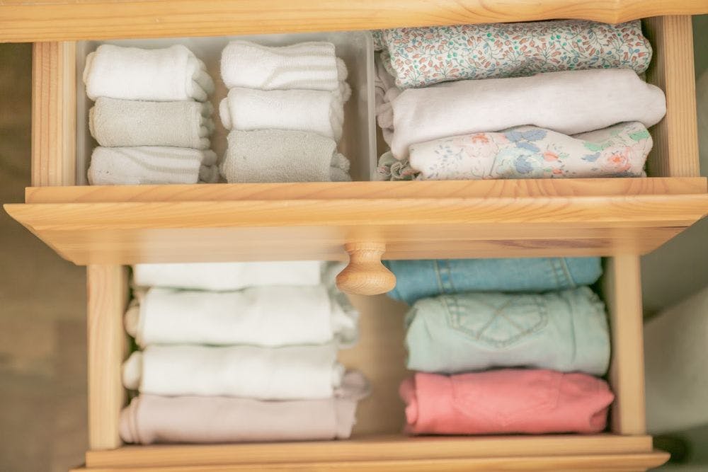 folded and organized towels 