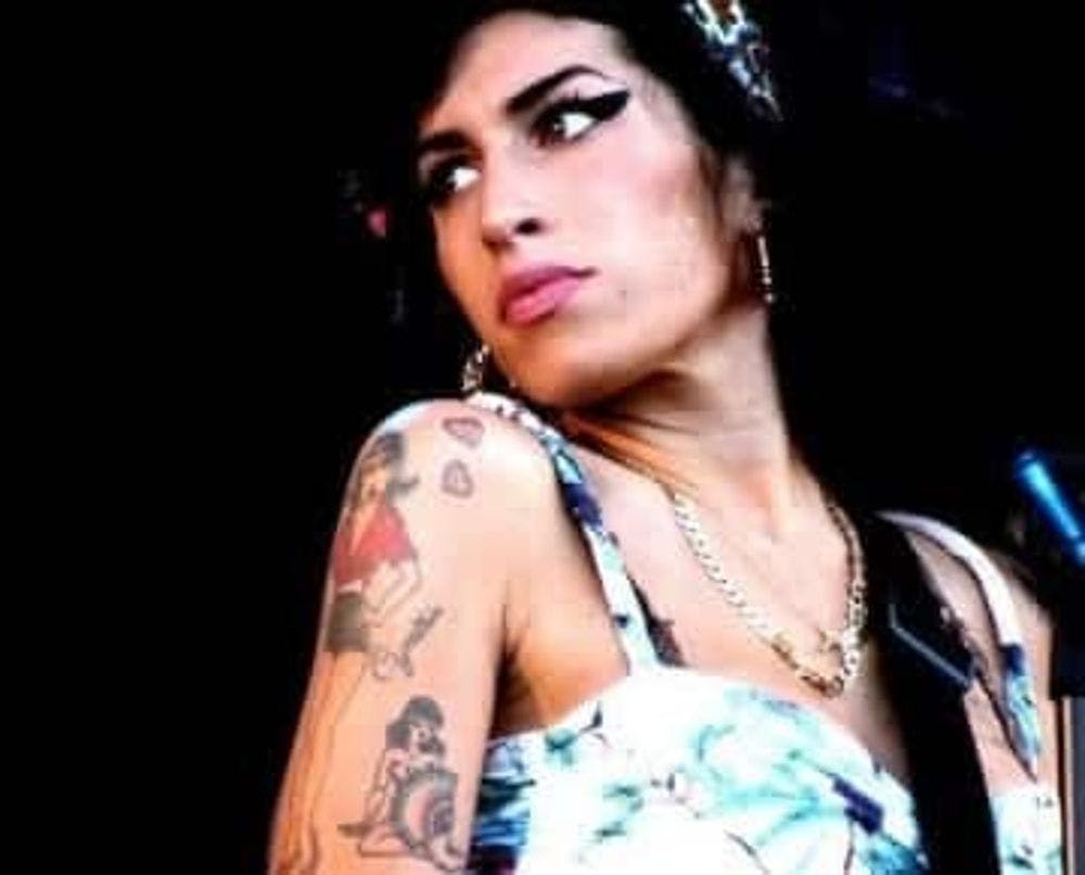 Famous alcoholic Amy Winehouse